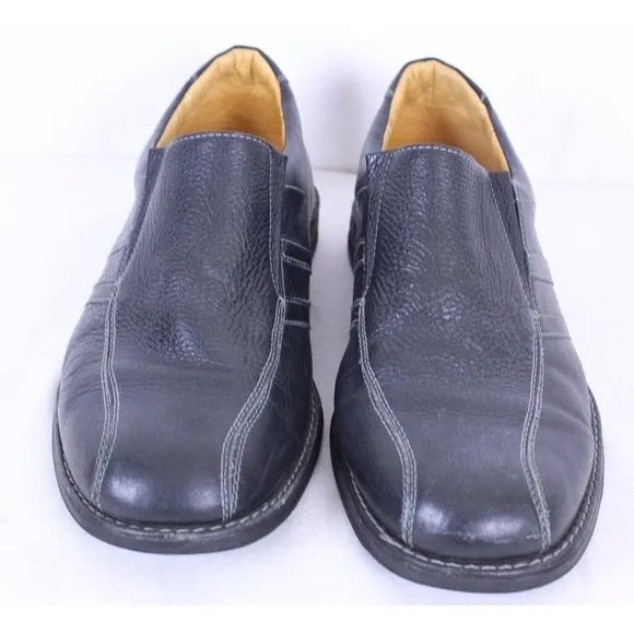 Sandro Moscoloni  Size 13 Slip-On Soft Leather Loafers Shoes Black Style 6112