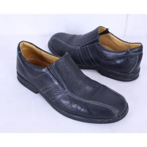 Sandro Moscoloni  Size 13 Slip-On Soft Leather Loafers Shoes Black Style 6112