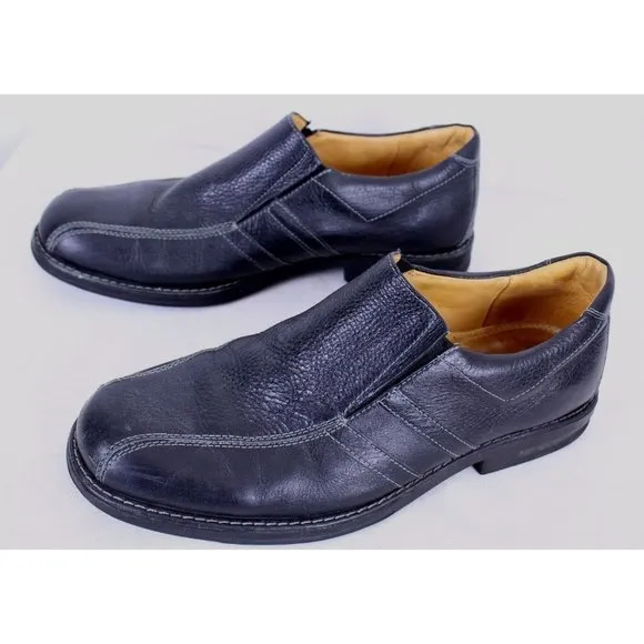Sandro Moscoloni  Size 13 Slip-On Soft Leather Loafers Shoes Black Style 6112