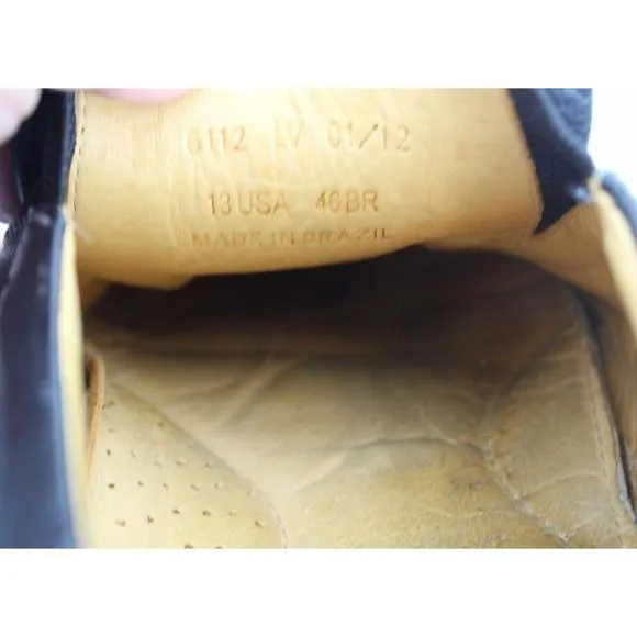Sandro Moscoloni  Size 13 Slip-On Soft Leather Loafers Shoes Black Style 6112
