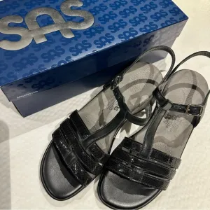 SAS black Woman’s leather sandals - used once