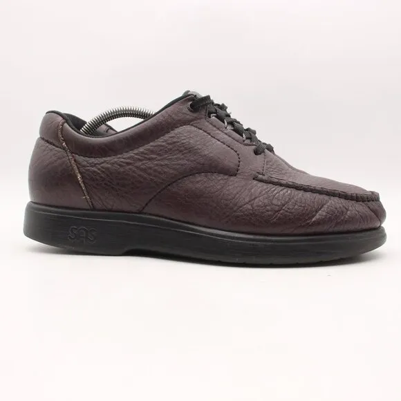 Sas Bout Time Tripad Men's 10.5 WW Comfort Burgundy Leather Shoes Lace Up Oxford