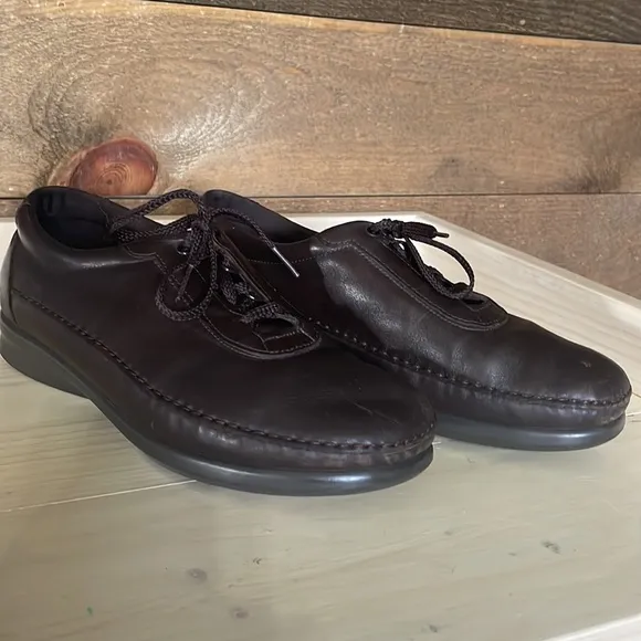 SAS brown leather Traveler Tripad comfort shoes