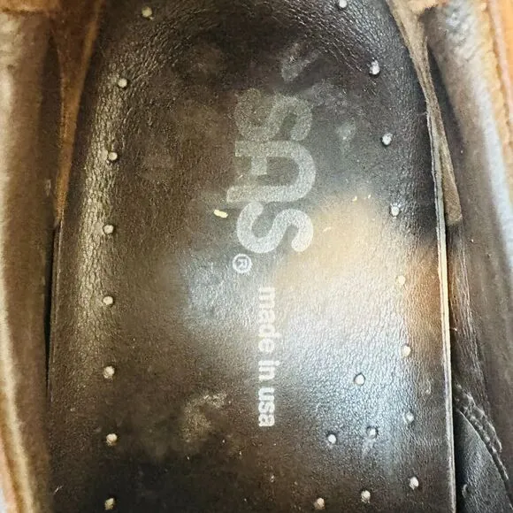 SAS Shoes Mens 9 WW Brown Leather Loafers Classic Handsewn Comfort Orthotic USA