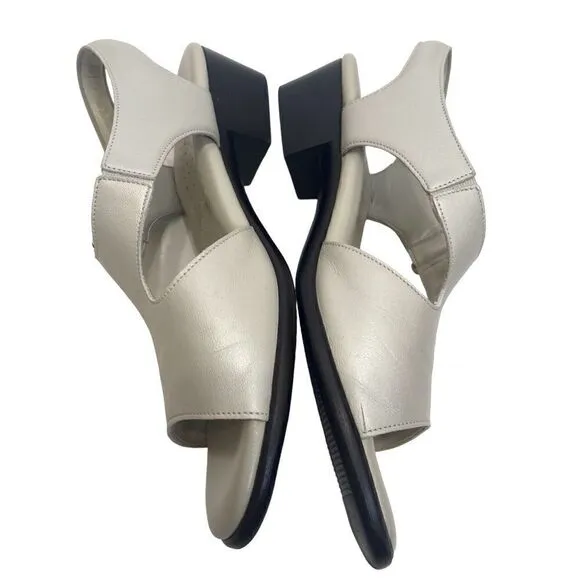 SAS SUNTIMER - PEARL BONE Tripad Comfort Block Heel Sandals Size 7.5