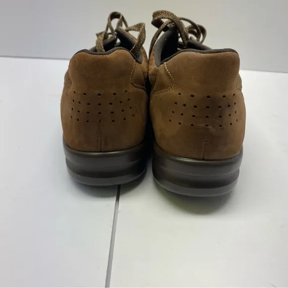 SAS Walk Easy Shoes Women's 9.5N Brown Nubuck Leather Low Comfort Walking