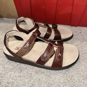 SAS Women's Shoes Sorrento Woven Brandy Sandals Brown Size 7.5‎ M