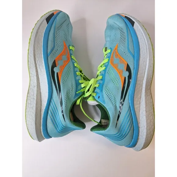 SAUCONY ENDORPHIN PRO Blue Runnung Shoes Mens Sz 11 Athletic Workout Walking Gym