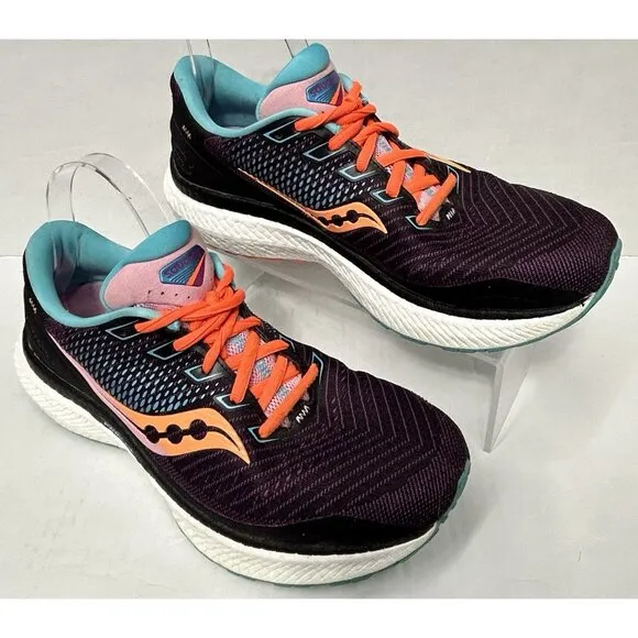 Saucony Womens Triumph 18 S10595-25 Purple Running Shoes Sneakers Size 10 Multi
