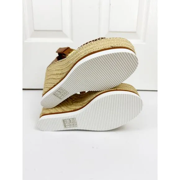 SEE BY CHLOE GLYN LEATHER WEDGE ESPADRILLE SANDALS