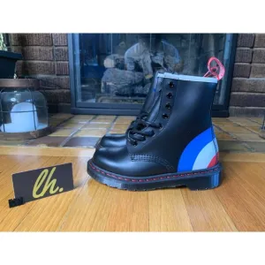 Size 5 W EUR 36 Dr Martens X The Who “Target Black” Leather Boots 1460