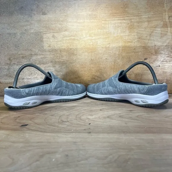 Skechers Commute Time Knitastic SPARKLE Womens Sz 9 Slip On Shoes Sneakers Gray