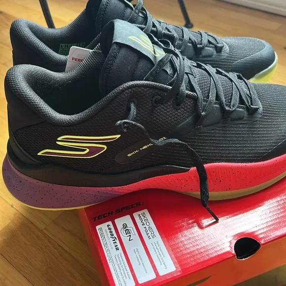 Skechers Men's Black and Purple Nexus Basketball Shoes - 12 NIB
