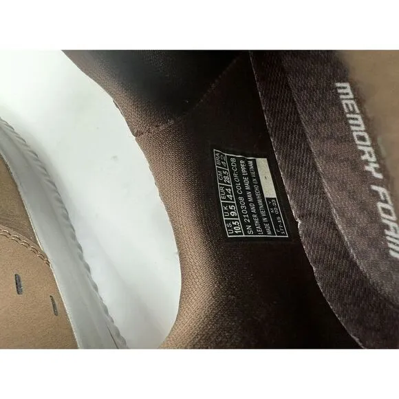 Skechers Men's Ezra Delson 3.0 Slip On Shoes Brown Leather 210308 Size 10.5