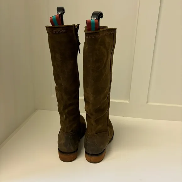 Sofft Bluma Knee High Boot Distressed Suede Sz 6M