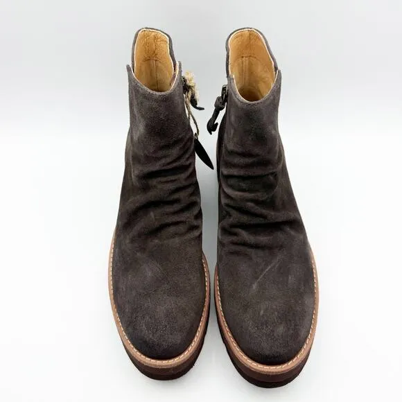 Sofft Womens Pecola Boot US Size 7 EU 38 Dark Brown Waterproof Suede Leather NIB