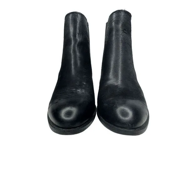 Sofft Welling Black Textured Leather Chelsea Boots Size 9.5
