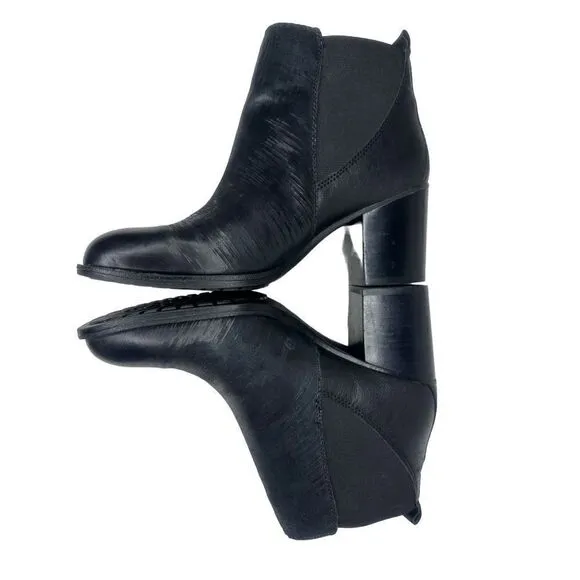 Sofft Welling Black Textured Leather Chelsea Boots Size 9.5