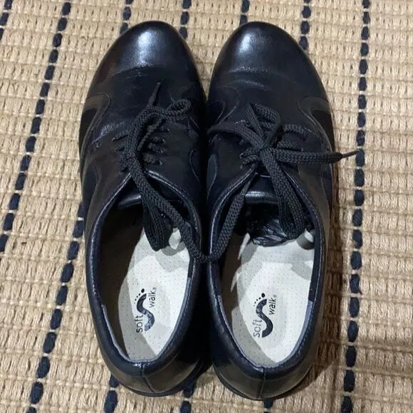 Softwalk Topeka Black shoes Size 9N B17A
