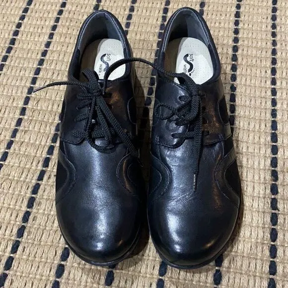 Softwalk Topeka Black shoes Size 9N B17A