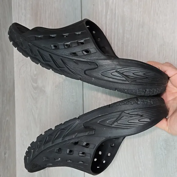 Sold Hoka One One Mens Ora Recovery Slide  Playform Sandals Shoes Sz 10