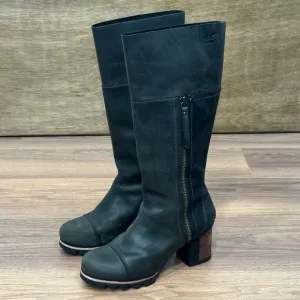 Sorel Addington Tall Leather Boots in Black Size 7.5