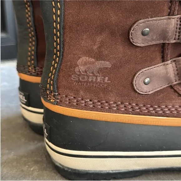 Sorel Brown and Black Winter Boots with Fur Lining