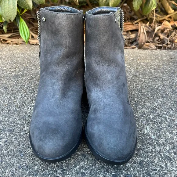 SOREL Danica Short Waterproof Quarry Black Moto Ankle Boots
