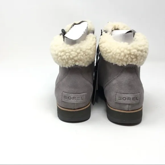 Sorel Harlow Lace Cozy Waterproof Boots, Light Grey