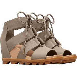 Sorel Joanie II Ghillie Lace Up Gladiator Wedge Sage Green-8.5. B45
