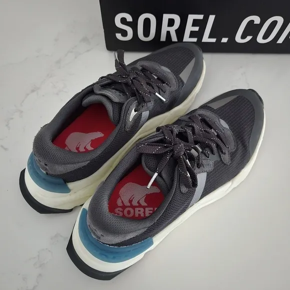 Sorel Kinetic Renegade RNEGD Lace-Up Chunky Athletic Casual Sneakers Shoes Black