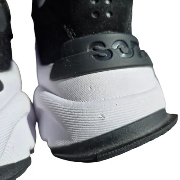 SOREL Kinetic RNEGD Renegade Strap Sneaker Shoes 1945201 Black   White Womens 8