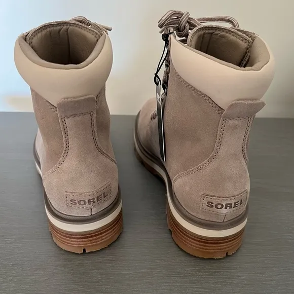 SOREL Lennox Lace-up Waterproof Boots in Omega Taupe