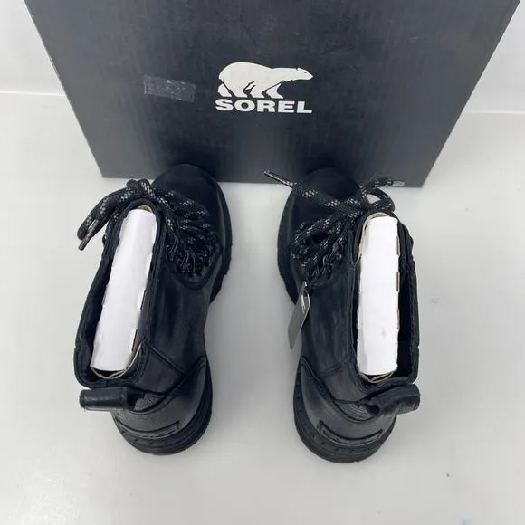Sorel Lennox Waterproof Lace-Up Boots in Black Size 5.5 New Retail $190