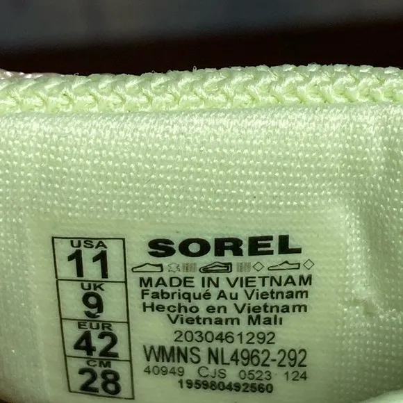 Sorel Women’s Kinetic Impact Y Strap Hi Sandals Honey White /luminous lime  11