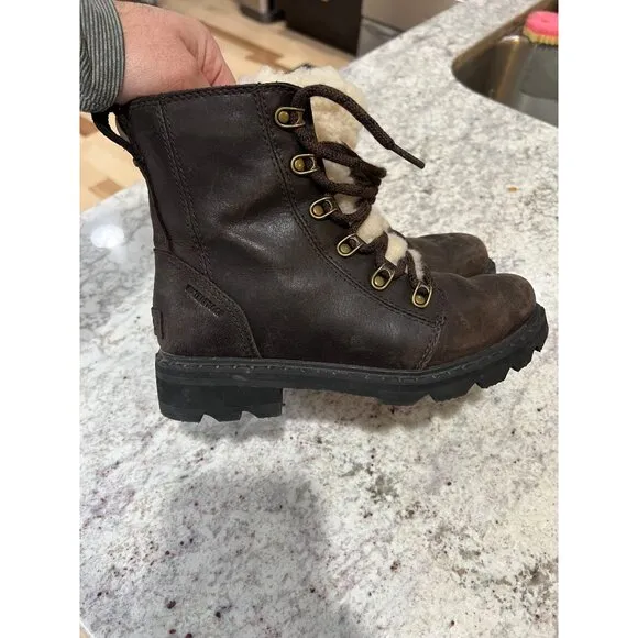 Sorel Women's Lennox Lace Cozy Boot - Rain - Waterproof - Size 6