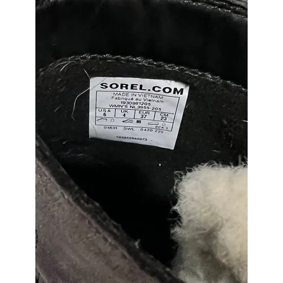 Sorel Women's Lennox Lace Cozy Boot - Rain - Waterproof - Size 6