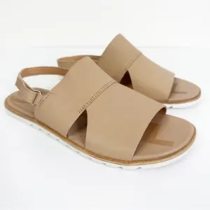 Sorel Women’s Size 6 Tan Beige Ella II Slingback Leather Sandals