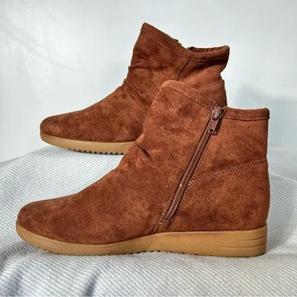 SOUL Naturalizer NEW Chestnut  Indie Women's Wedge Boots- Size 7.5