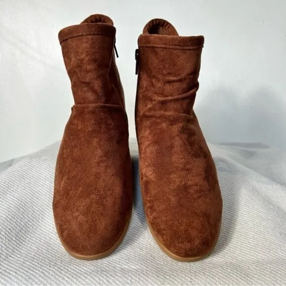 SOUL Naturalizer NEW Chestnut  Indie Women's Wedge Boots- Size 7.5