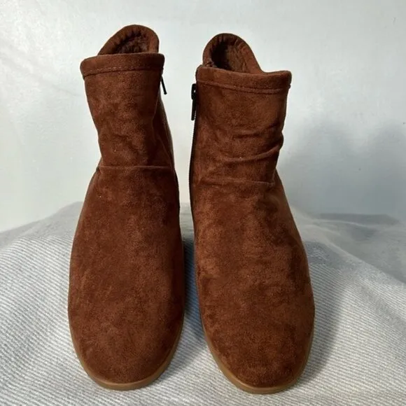 SOUL Naturalizer NEW Chestnut  Indie Women's Wedge Boots- Size 7.5