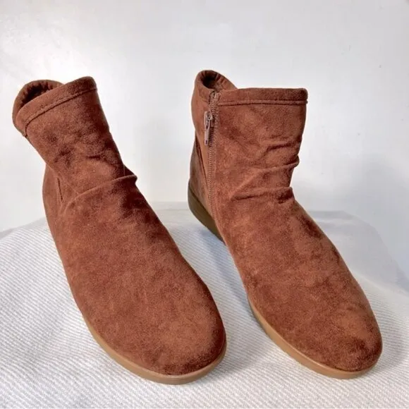 SOUL Naturalizer NEW Chestnut  Indie Women's Wedge Boots- Size 7.5