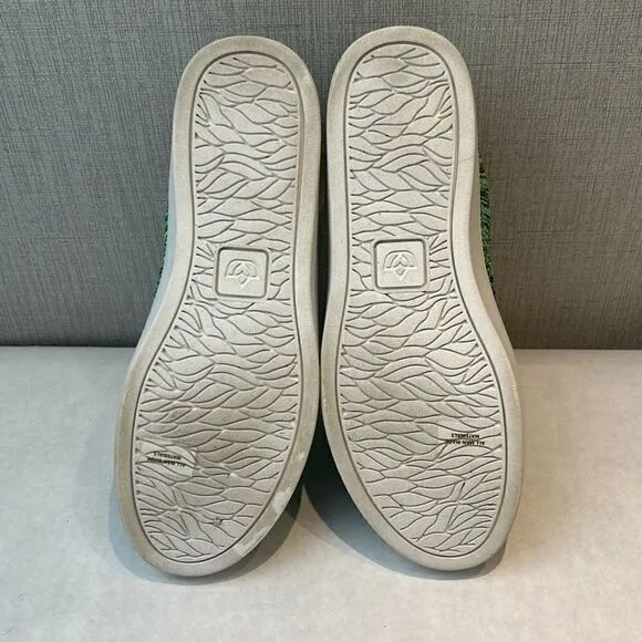 Spenco Womens Coastal Slip On Shoes Mineral Blue Green Sz 6 Knit Orthotic Lightw
