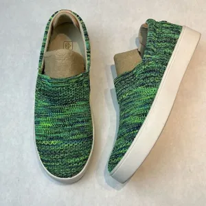 Spenco Womens Coastal Slip On Shoes Mineral Blue Green Sz 6 Knit Orthotic Lightw