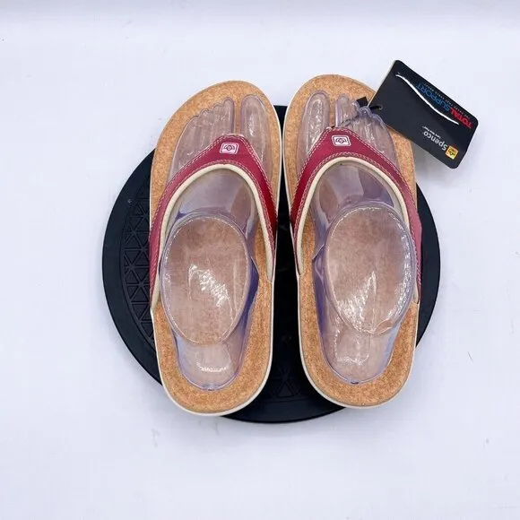 Spenco Yumi Sandal Women’s Size 7 Pink Metallic Flop Orthotic Comfort Thong Shoe