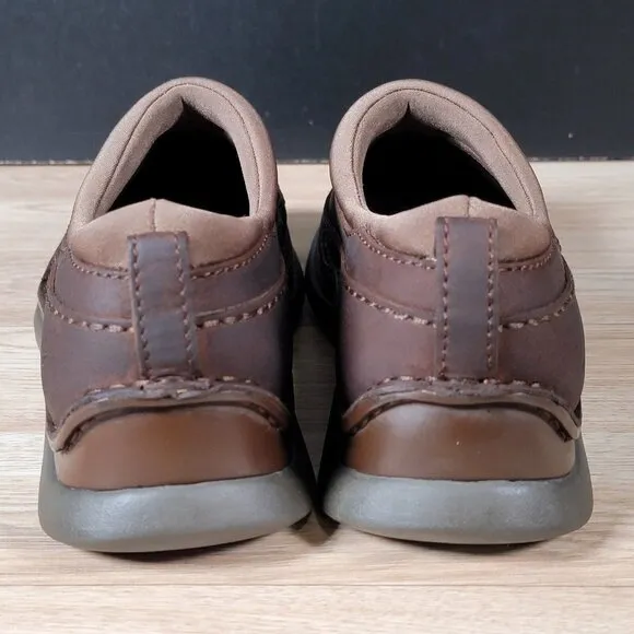 Sperry Top Sider Shoes Men Size 12 Brown Leather Slip On Center Seam Pinch Toe