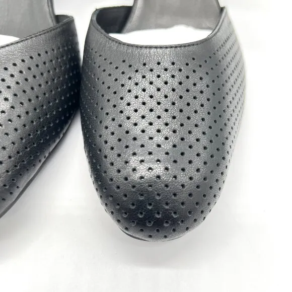Spring Step Womens 41 EU 9.5 - 10 US Black Leather Block Heels Pumps Shoes