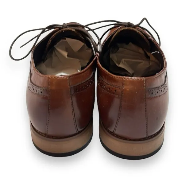 STACY ADAMS Men's Dickinson Cap-Toe Lace-up Oxford 100% Leather Dress Size 9.5M