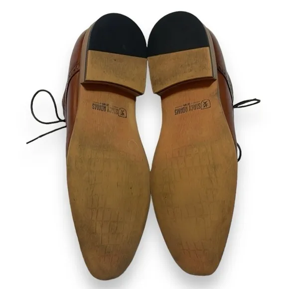 STACY ADAMS Men's Dickinson Cap-Toe Lace-up Oxford 100% Leather Dress Size 9.5M