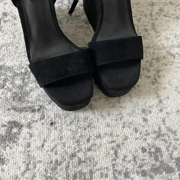Steve Madden Cecee Ankle-Strap Platform Wedge Sandals Suede